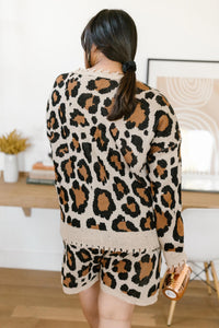 CHASING SLEEP LOUNGE SET TOP IN LEOPARD ESB
