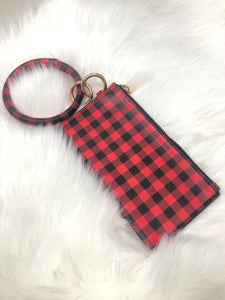 Bangle Keyring Clutch Red/blk