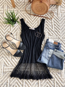 Spread Your Wings Sleeveless Top In Black ESB