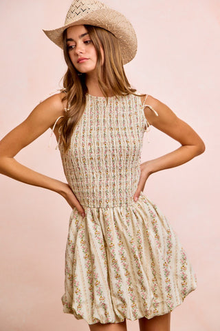 Cap Sleeve Denim Dress