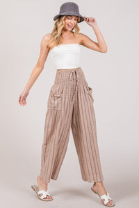 SAGE + FIG Cotton Gauze Wash Stripe Pants