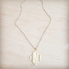 **Gilded Wave Pendant Necklace 257mb