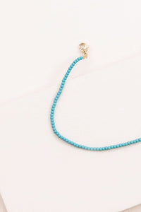 Turquoise Beaded Anklet