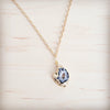 **Gilded Black Agate Necklace 257ma