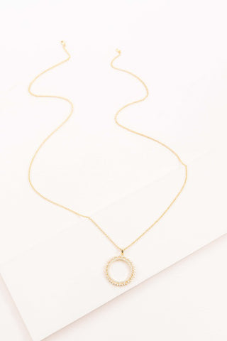 Matte Gold Large Chain Link Layering Necklace 255n