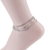 THREE PCS LAYERED ANKLET