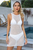 Cutout Wide Strap Cover-Up