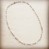 Matte Gold Chain Link Layering Necklace-24 inches