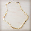 Gold Large Chain Link Layering Necklace 22