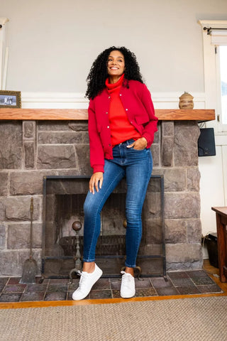 RISEN Full Size Button Fly Cropped Bootcut Jeans