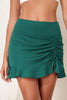 Ruched Elastic Waist Swim Skirt