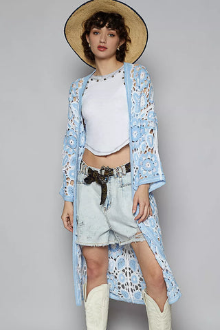 Coffee Date Color Block Cardigan