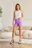 RFM Tummy Control High Waist Raw Hem Denim Shorts