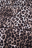 Leopard Quilted Sleeveless Zip Up Puffer Vest