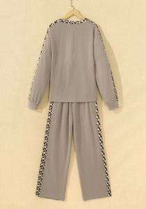 Pre Order - Ribbed Leopard Trim Set