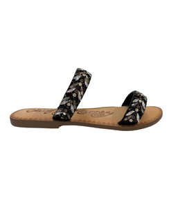 Shine Bright Sandals in Black