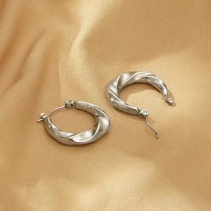 Stainless Steel Huggie Earrings