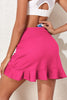 Ruched Elastic Waist Swim Skirt