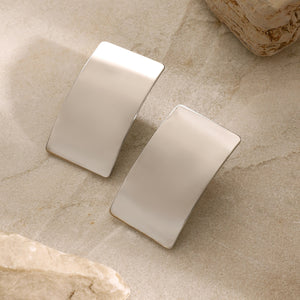 Stainless Steel Rectangle Earring