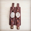 Fossil Corral Stone Wide Leather Cuff Bracelet 001aa