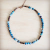 Genuine Frosted American Turquoise Boho Collar Necklace 263q