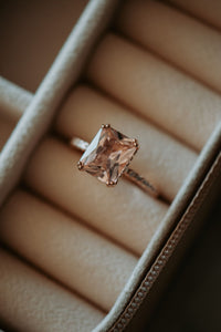 Rachel Champagne Morganite Rose Gold Ring