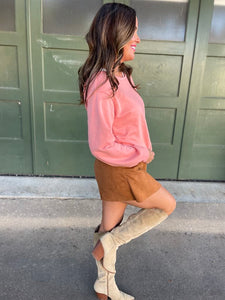 Bow Back Sweatshirt in Three Colors