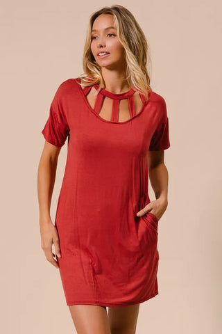 Floral Smocked Square Neck Dress