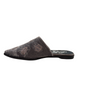 Dragonfly Velvet Flats in Grey