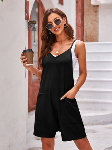 Zenana Pocketed Wide Strap Wide Leg Overalls