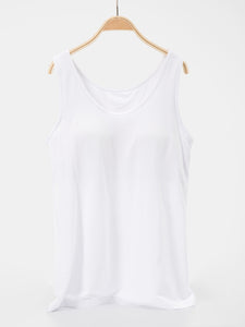 Scoop Neck Wide Strap Tank