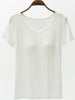 Round Neck Modal T-Shirt with Bra