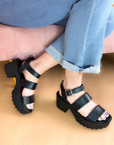 Forever Link Rhinestone Strappy Wedge Sandals