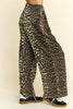 Davi & Dani Leopard Wide Leg Pants