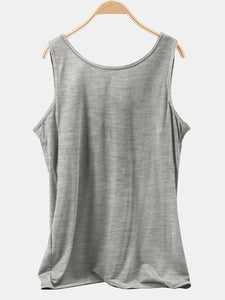 Scoop Neck Wide Strap Tank