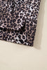 Leopard Quilted Sleeveless Zip Up Puffer Vest
