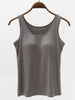 Full Size Wide Strap Modal Tank with Bra