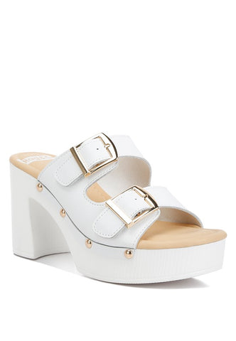 Forever Link Double Buckle Open Toe Sandals
