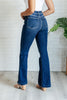 Mavis High Rise Side Seam Detail Flare Jeans