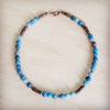 Genuine Frosted American Turquoise Boho Collar Necklace 263q