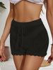 Drawstring Cutout Swim Shorts