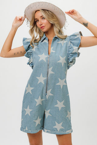 Not Like Us Tiered Romper