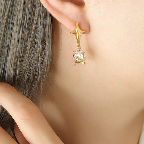 18K Gold-Plated Huggie Earrings