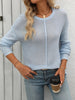 Mandy Round Neck Dropped Shoulder Knit Top