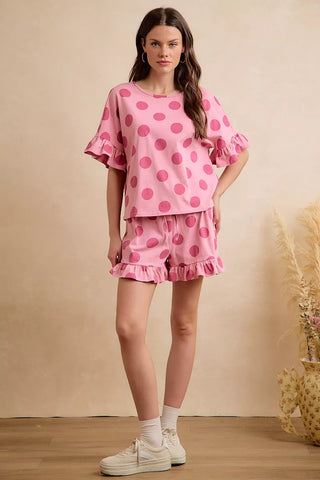 Umgee Floral Flutter Sleeve Tiered Dress