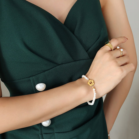 Gold-Plated Inlaid Zircon Bracelet