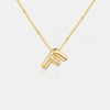 Gold-Plated Letter Pendant Necklace