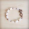 Genuine Rectangle Freshwater Pearl & Copper Bracelet 812c