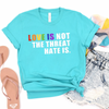 Love isn’t the threat hate is