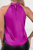 Ruched Grecian Neck Tank